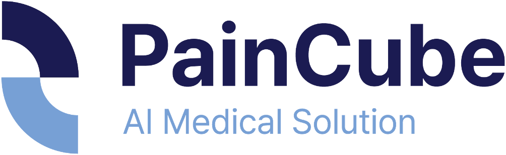 The PainCube logo with the words 'AI Medical Solution'